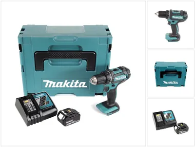 Immagine prodotto di Makita DDF 482 RF1J Trapano avvitatore a batteria 18V / 62Nm in valigetta Makpac 2 + 1x Batteria 3,0 Ah + Caricabatterie