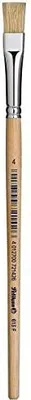 Produktbild von Pelikan Borstenpinsel 613 F Gr. 4 unlackierter Holzstiel