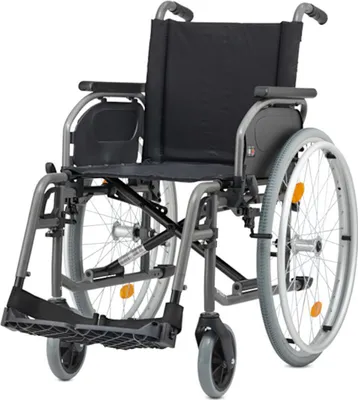 Produktbild von Rollstuhl S-Eco 2 anthrazit-metallic, Duo-Armlehnen, PU>>>>SB 46 cm
