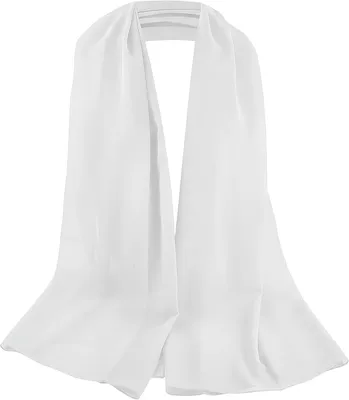 Productafbeelding van Chiffon Stola Effen - Wikkelstola voor Ceremonie - Satijn - Dames