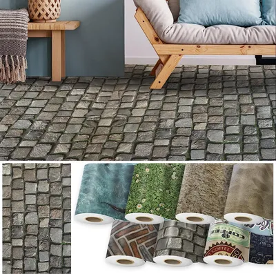 Zdjęcie produktu dla Podłoga CV Moonlight 3D wiele rozmiarów i motywów Cobble 200x500 cm