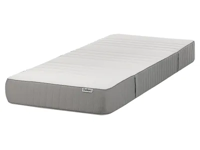 Zdjęcie produktu dla BELIANI Materac z pianki 80 x 200 cm twardy zdejmowany pokrowiec z poliestru do sypialni akcesoria