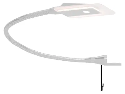 Image de kalb | Diora Lampe de lit double Lampe de lecture flexible Lampe de chevet Lot de 1 gris argenté