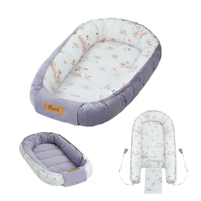 Produktbild von Flumi Babynest Kokon für Neugeborene – beidseitig, Baumwolle, Nestchen