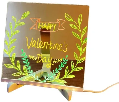 DIY leuchtende Zeichenplatte abwischbare Graffiti transparentes Acryl fluoreszierende Tafel edukatives Zeichenspielzeug