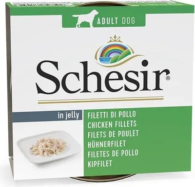 Immagine prodotto di Schesir Dog Cons. Filetto di pollo adulto 150G