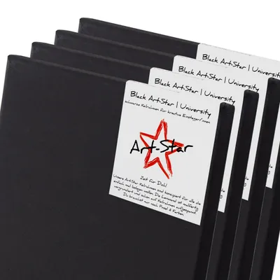 Produktbild von 4 ART-STAR UNIVERSITY BLACK KEILRAHMEN 30x40cm | bespannte Keilrahmen