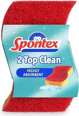 Zdjęcie produktu dla Gąbki do naczyń Spontex - Top Clean, 2 szt