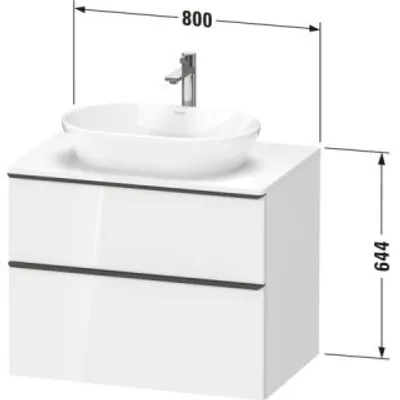 Produktbild von Duravit DE4967070550000 DN KWTU WH 800x550x664 Az 1 Ei