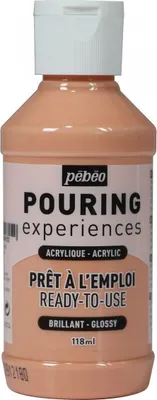 Obrázok produktu pre Lesklá akrylová farba na vylievanie - svetloružová - 118 ml