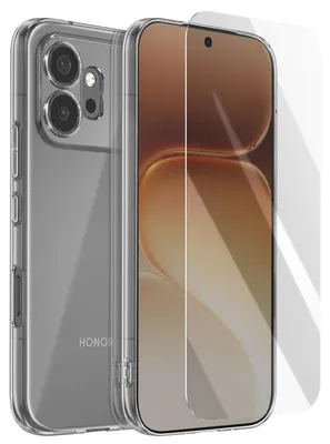 Produktbild von Mayaxess, Hülle für Honor 600 mit Screenprotector aus Panzerschutzglas, Transparent