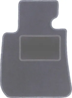 Produktbild von Fahrerfußmatte Velours graphit passend für BMW 1 E87 (2004-2011, Schrägheck) – mit Befestigungen – passgenau