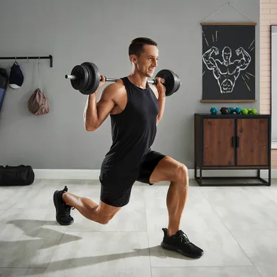 Immagine prodotto di Set di manubri - Manubri regolabili - 30 kg - Bilanciere con pesi - Ideale per l'allenamento della forza e il fitness