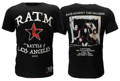 Produktbild von Rage Against The Machine Battle Star T-Shirt – offizielles Merchandise - M
