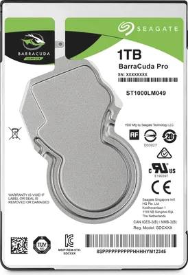 Produktbild von Seagate Barracuda Pro ST1000LM049 Interne Festplatte (7 mm, 6,4 cm (2,5 Zoll)) 1 TB