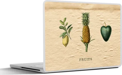 Produktbild von MuchoWow® Laptop Aufkleber Sticker Cover Obst - Lebensmittel - Ananas 40x30 cm - Laptop Dekoration - Selbstklebend