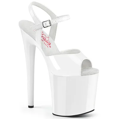 Obrázek produktu pro NAUGHTY-809 Dámské sandály Pleaser, bílé , EU 40, US 10