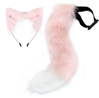 Produktbild von Cosplay-Set mit Fuchsohren und -schwanz – Kunstfell, Halloween-Kostüm
