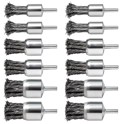Image de Jeu de 12 brosses métalliques pour perceuse