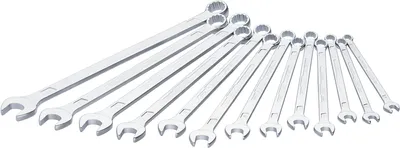 Produktbild von Ring-Maulschlüssel-Satz 600LG/13, 13-teilig (verchromt, lang)