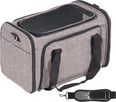 Image de Porte-chien - Porte-chien pliable - Capacité de charge de 11,3 kg - Sac de transport - Avec 4 roues - Poches de rangement - Porte-animal