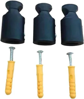 Produktbild von Badezimmer-Organisations-Set - Verstellbare Haken - 65-82 mm - Schwarz - Badraum-Organisator