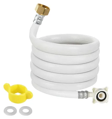 Waschmaschinen-Zulaufschlauch PVC 5 m, 3/4" & 1/2" Anschluss