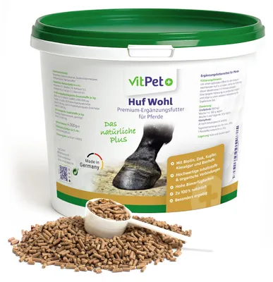 Zdjęcie produktu dla VitPet+ Huf Wohl | Dla zdrowego wzrostu kopyt i mocnych kopyt u koni