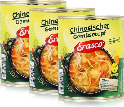 Produktbild von Erasco Chinesischer Gemüsetopf 800g Fertigessen (3er Pack)