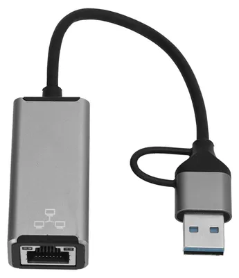 Obrázek produktu pro Adaptér typu C na Ethernet, síť USB-A-RJ45 pro notebooky, mobilní telefony, tablety