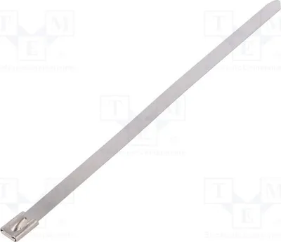 Produktbild von 10x Kabelbinder säurebständiger L: 200mm W: 7,9mm 1112N BU76-200 Kabelbinder - Met
