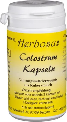 Produktbild von Herbosus Colostrum Kapseln aus erstkuhmilch