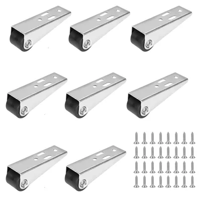 Productafbeelding van Set van 8 Vaste Meubelwielen - 20 mm - Rubber en Staal