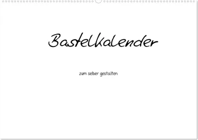 Produktbild von Bastelkalender - Weiss (Wandkalender 2025 DIN A2 quer), CALVENDO Monatskalender