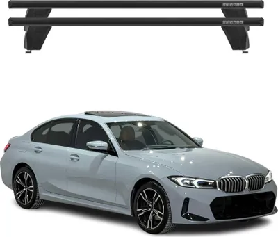 Produktbild von Menabo Dachträger für BMW 3er G20 2019-2025 / G80 Limo 2021-2025 75kg Schwarz 2x