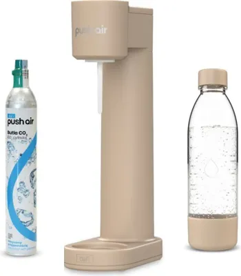 PUSHAIR Dafi saturator wody cappuccino + kartusz CO2 + butelka 0,7 l