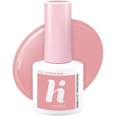 Image de Hallo Hybrid Vernis hybride n° 218 Marbre rose 5 ml