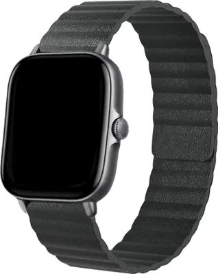 Produktbild von Strap-it Xiaomi Amazfit GTS 2 Lederarmband Loop (Schwarz)