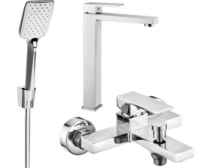 Zdjęcie produktu dla Mexen Uno R62 zestaw wannowy, chrom - 71413R62-00