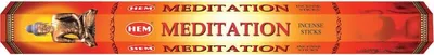 Produktbild von HEM 20 Räucherstäbchen [ MEDITATION ] handgerollte Räucherstäbchen aus Indien