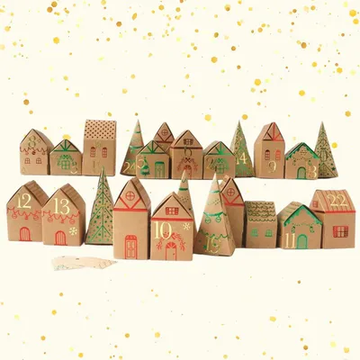 Image de Kit pour faire son propre calendrier de l'Avent Village de Noël