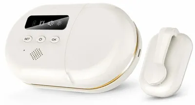 Produktbild von Kabelloser Bettnässer Alarm Kinder, kleiner Feuchtigkeitssensor mit Vibrationsalarm und Ton, wiederaufladbares Nachttraining Gerät für Jungen und Mädchen