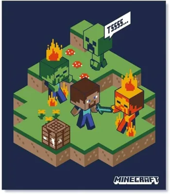 Produktbild von FLEECEDECKE 100x140cm Minecraft