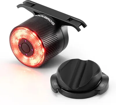Obrázek produktu pro ROCKBROS Inteligentní zadní světlo USB s 5 režimy LED, IPX6, 7 barev pro horská kola, silniční kola a cyklistiku