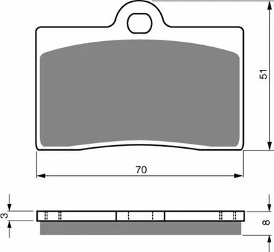 Image de Plaquettes de frein avant Gold Fren 064 S3 (22) RCR125