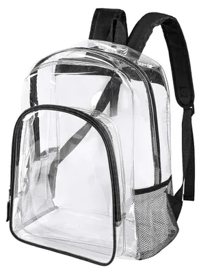 Produktbild von Transparenter Rucksack 1 Stück, Robuster PVC-Schulrucksack, Durchsichtige Schultasche Für Schule Arbeit Konzert