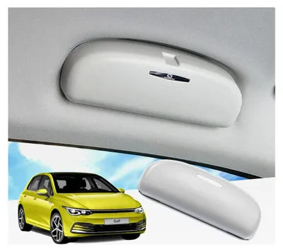 Produktbild von Brillenhalter für Golf 7/Tiguan/Passat B8 Variant/Touran/Arteon/Atlas, Sonnenbrillenhalter Auto Innenraum Aufbewahrungsbox Organizer (Grau)