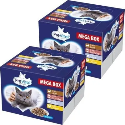 Produktbild von PREVITAL Salmon in gravy - nassfutter für Katzen - 100g