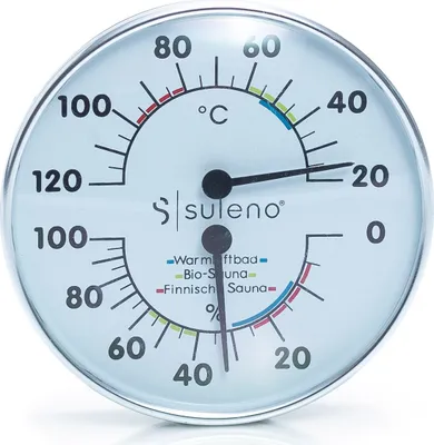 Produktbild von Suleno Sauna Klimamesser 2in1 Edelstahl Thermometer/Hygrometer 20141-0