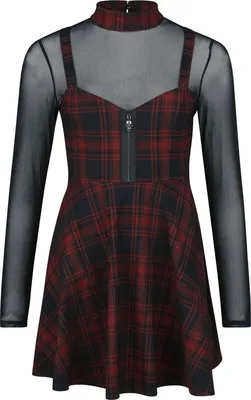 Produktbild von Killstar Kurzes Kleid Damen Exklusive Tartan Collection – Sable Riot Dress multicolor M